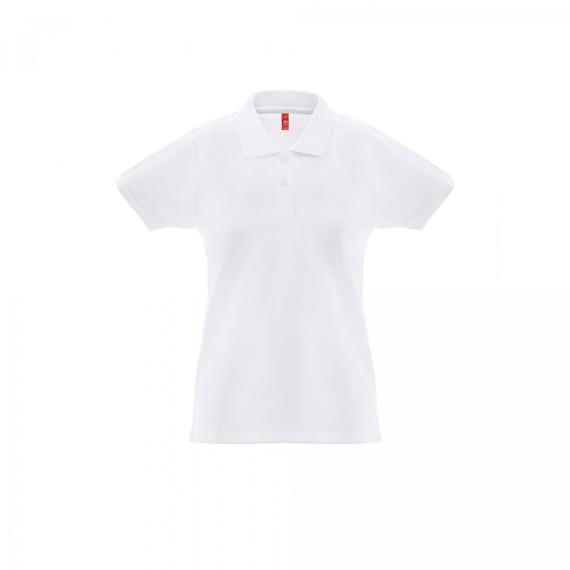 THC MONACO WOMEN WH. Dámské polo triko s krátkým rukávem z mykané bavlny