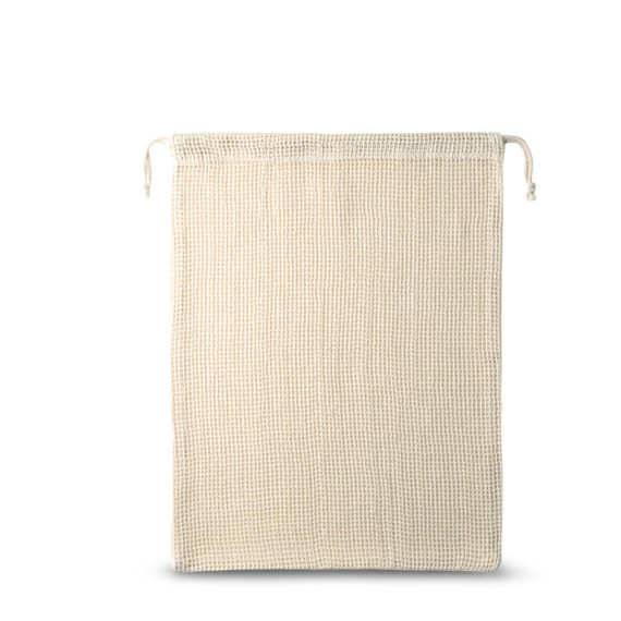 NAPOLI. Sáček ze 100% bavlny (120 g/m²) se síťovinou ze 100% bavlny na přední straně (100 g/m²)