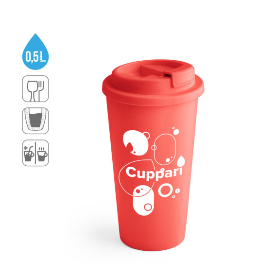 CUPPARI. Cestovní hrnek ze PP