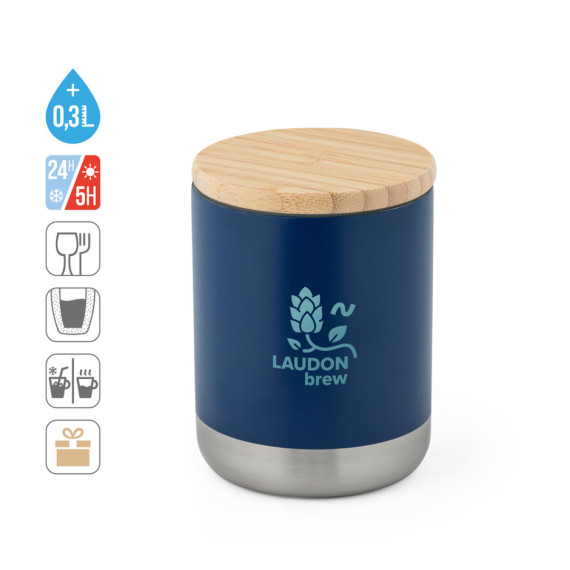 NORRE TUMBLER. Dvoustěnný nerezový (36% recyklace) vakuově izolovaný kelímek 370 ml