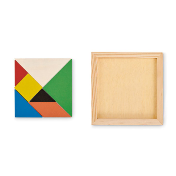 TANGRAM, Dřevěné puzzle Tangram