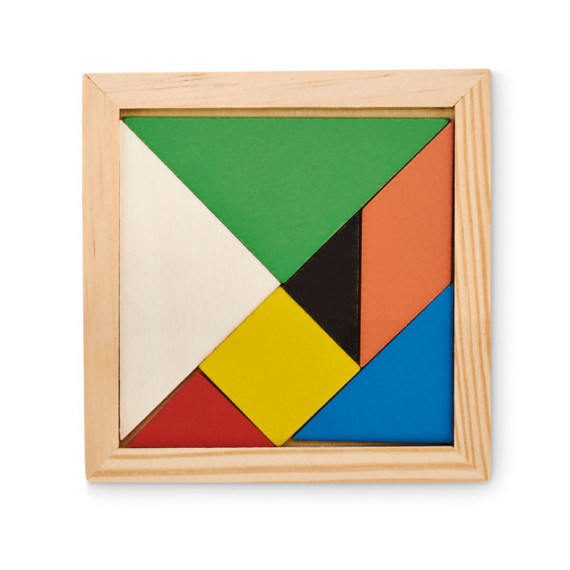 TANGRAM, Dřevěné puzzle Tangram