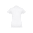 THC EVE WH. Dámské polo s krátkým rukávem s páskem z mykané bavlny