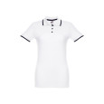 THC ROME WOMEN WH. Dámské dvoubarevné bavlněné polo triko