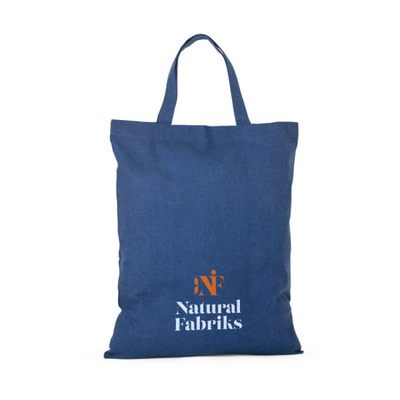 SIENA. Skládací taška z bavlny (50 %), recyklované bavlny (30 %) a polyesteru (20% rPET) (140 g/m²)