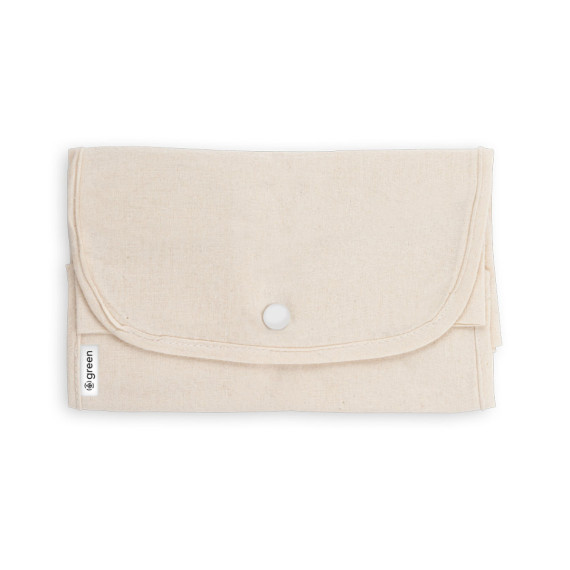 BEIRUT. Skládací taška z bavlny (50 %), recyklované bavlny (30 %) a polyesteru (20% rPET) (140 g/m²)