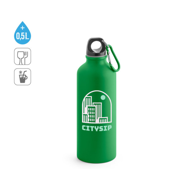 COLLINA. Hliníková láhev s karabinou 540 ml