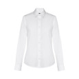 THC PARIS WOMEN WH. Dámská popelínová košile s dlouhým rukávem. Bílá barva