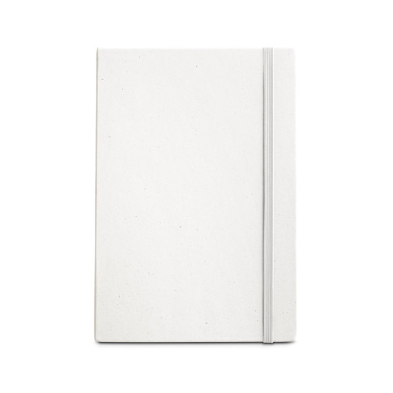 MILKY. Zápisník A5 s pevnou vazbou ze 100% recyklovaného papíru