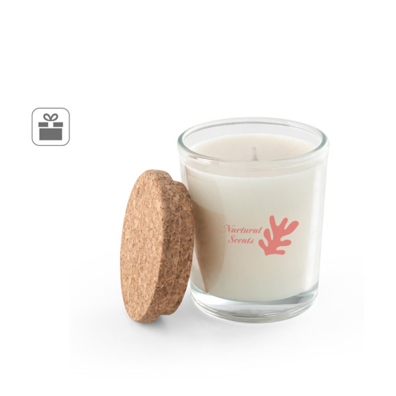 ZEN 80. Aromatická svíčka ve skleněném kalíšku s korkovým víčkem 80 g