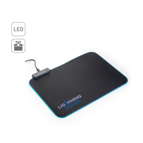 THORNE MOUSEPAD RGB. Herní podložka pod myš s RGB LED osvětlením z polyesteru