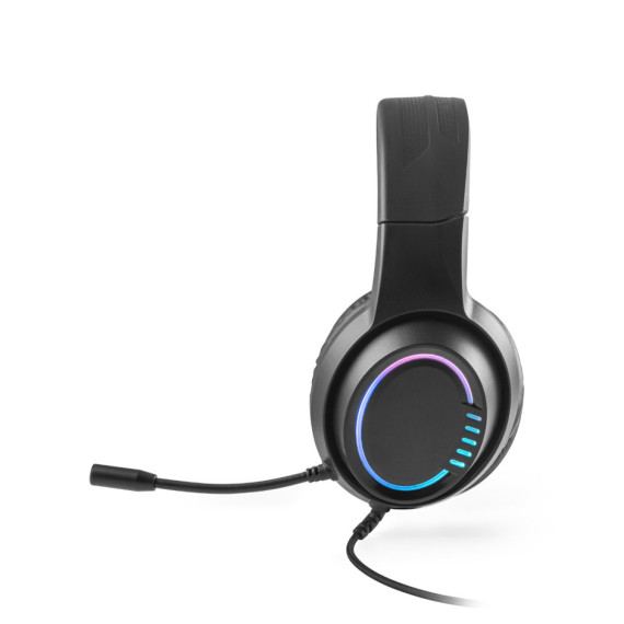 Thorne Headset RGB. ABS herní sluchátka s 2m kabelem, mikrofonem a RGB LED světly
