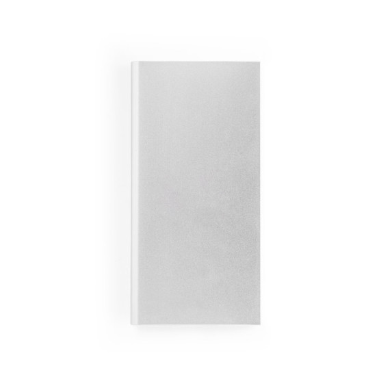 CLERK. Powerbanka 8 000 mAh se solárním panelem ze 100% recyklovaného hliníku