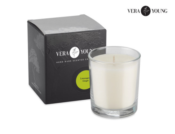 Sójová svíčka 170 g - Lemongrass & Ginger - VERA YOUNG