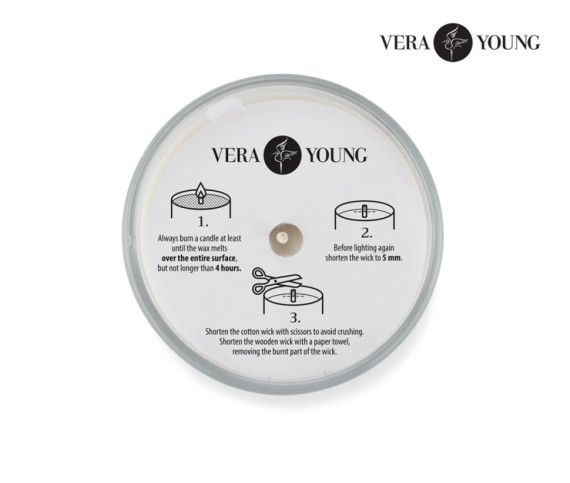 Sójová svíčka 170 g - Lemongrass & Ginger - VERA YOUNG