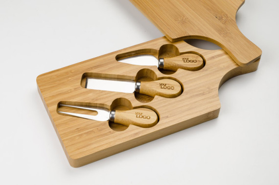 Prkénko na sýr s noži BRIE