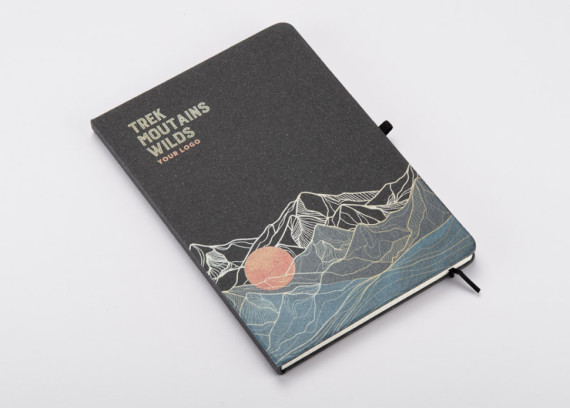 PU recyklovaný zápisník, GLITZO A5