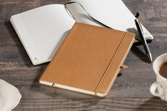 PU recyklovaný zápisník, GLITZO A5