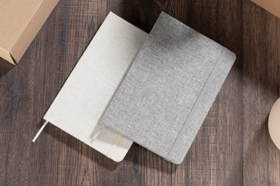 Bavlněný recyklovaný zápisník BIVELLO A5