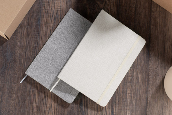 Bavlněný recyklovaný zápisník BIVELLO A5