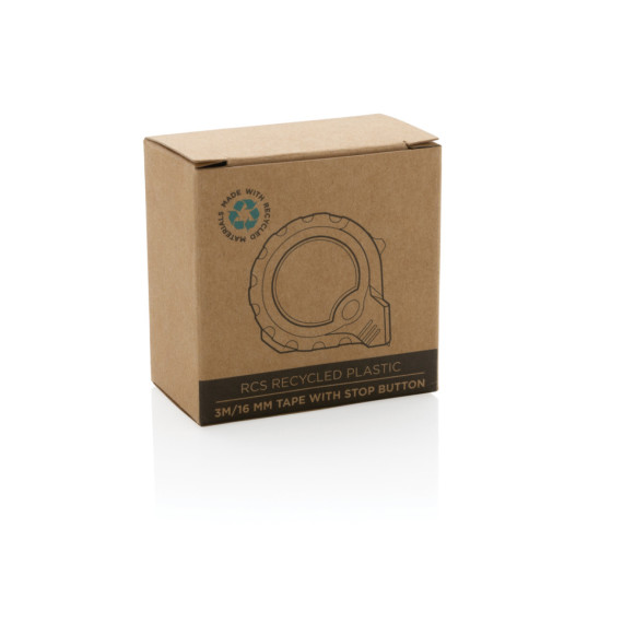 Svinovací metr 3m/16mm se stop funkcí z RCS recykl. plastu