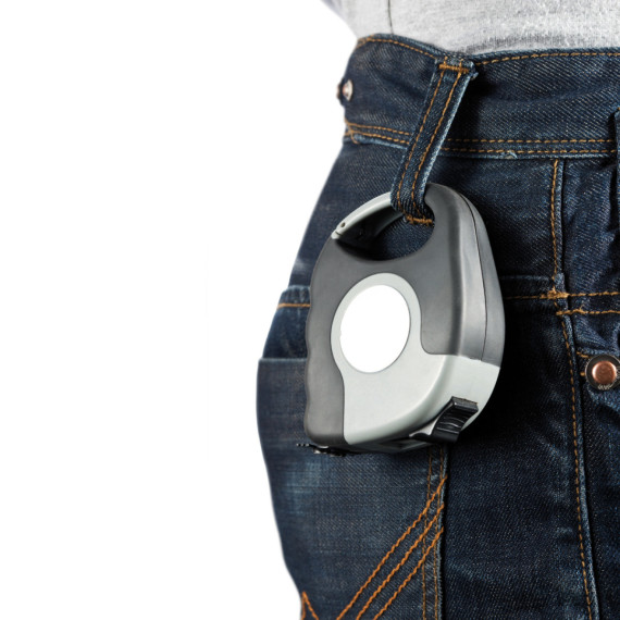 Svinovací metr s karabinou - 5 m/19 mm