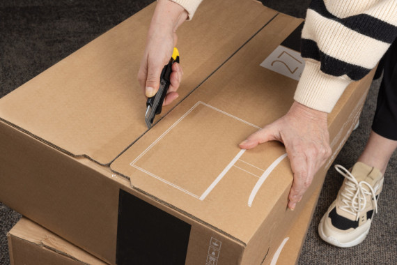 Odolný plnitelný odlamovací nůž z RCS recykl. plastu