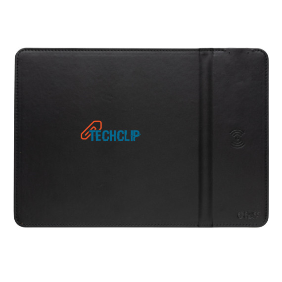 Podložka pod myš z GRS recyklovaného PU s Qi nabíječkou 10W