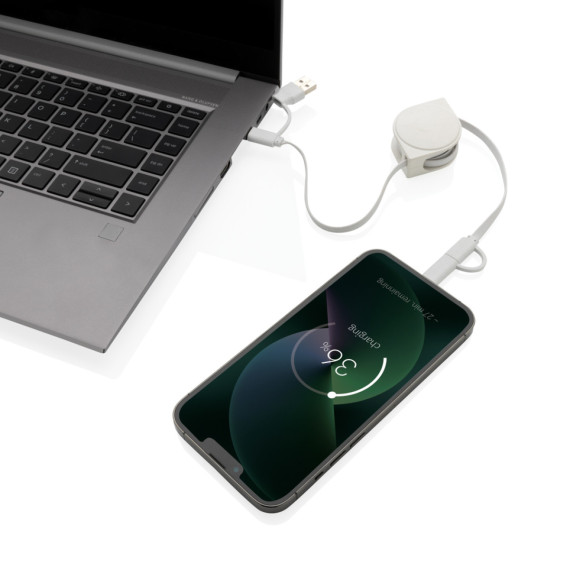 Nabíjecí kabel 6 v 1 z RCS recyklovaného plastu a TPE