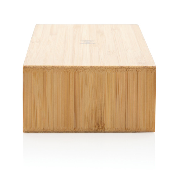 Bambusové digitální hodiny s bezdrátovou nabíječkou 5W