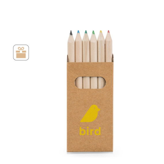 BIRD. Sada 6 pastelek v krabičce