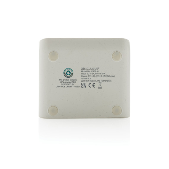 Bezdrátový stojánek Ontario 10W z bambusu a RCS rABS