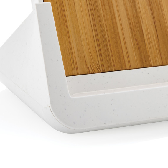 Bezdrátový stojánek Ontario 10W z bambusu a RCS rABS