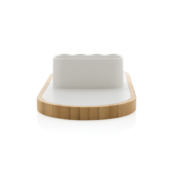 Bezdrátová nabíječka Ontario 10W z RCS rec. plastu a bambusu