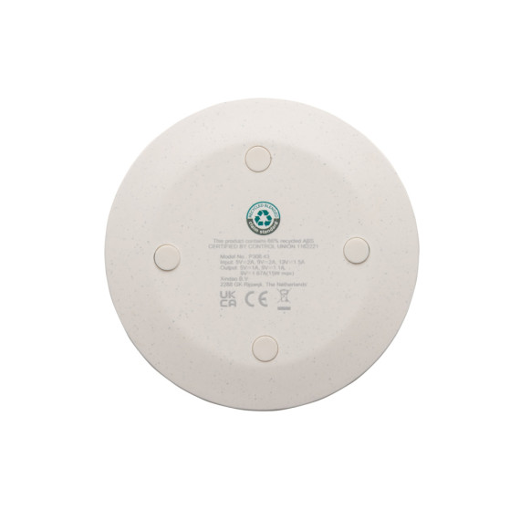 Rychlá bezdrátová nabíječka 15W z RCS recykl. plastu