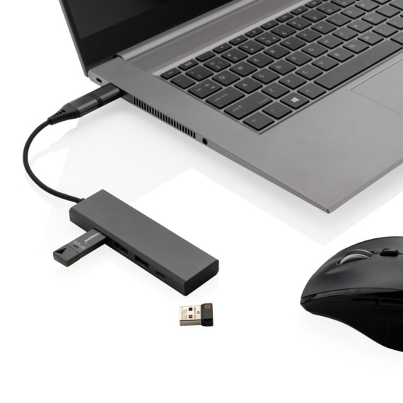 USB rozbočovač Terra z RCS recykl. hliníku