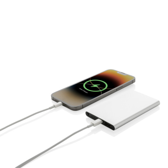 Powerbanka 4.000mAh s USB C z RCS recykl. plastu a hliníku