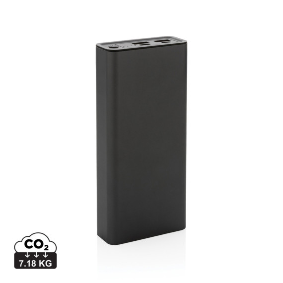 Powerbanka Terra 20 000mAh 20W z recyklovaného hliníku a ABS