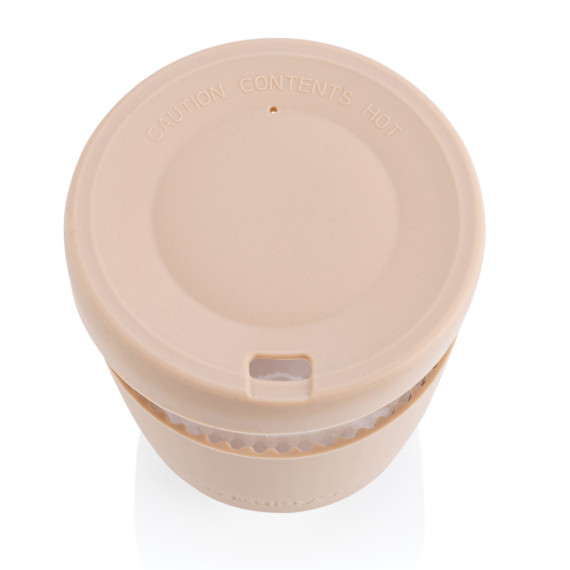 Sklenice se silikonovým víkem a úchopem Ukiyo