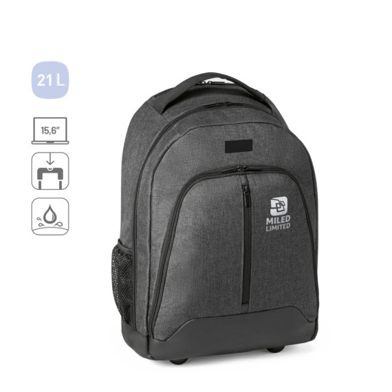 EINDHOVEN. Batoh na kolečkách pro notebook 15.6'' a polyester 600D