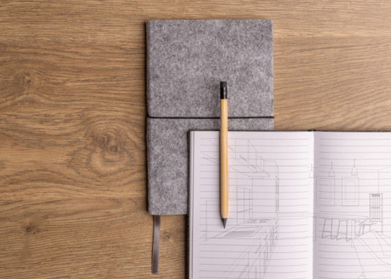 Bambusová nekonečná tužka s gumou