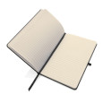 Poznámkový blok A5 s tvrdou vazbou z GRS recyklované kůže