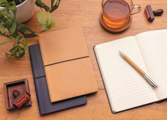 Prémiový moderní poznámkový blok A5 s měkkou vazbou