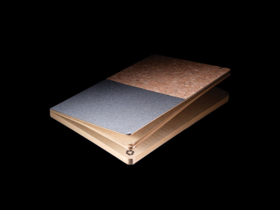 Korkový a kraftový poznámkový blok A5