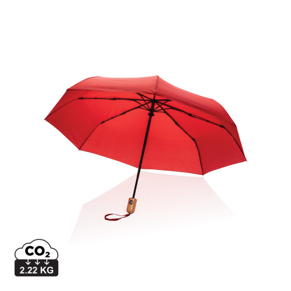 21" bambus auto-open/close deštník Impact ze 190T RPET AWARE