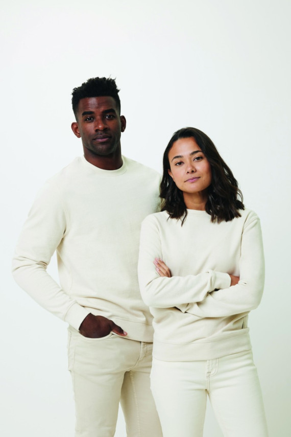 Nebarvená mikina IQONIQ Denali z recykl. bavlny