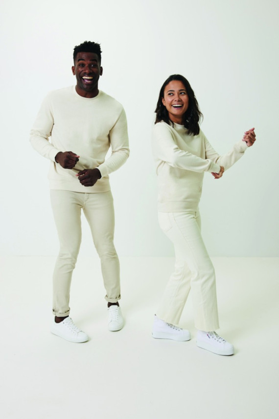 Nebarvená mikina IQONIQ Denali z recykl. bavlny