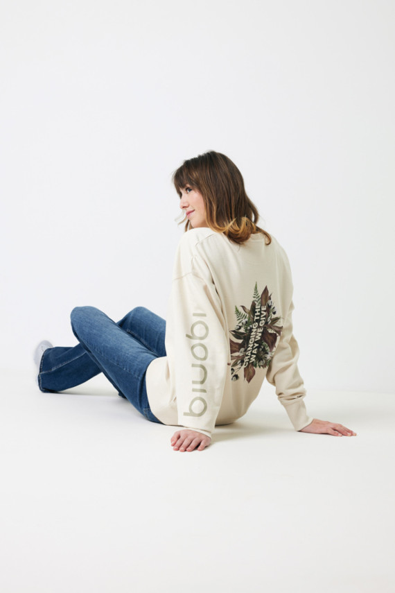 Mikina IQONIQ Kruger relaxed fit z recykl. bavlny