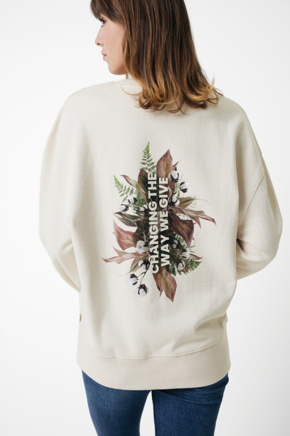 Mikina IQONIQ Kruger relaxed fit z recykl. bavlny