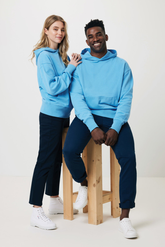 Mikina s kapucí IQONIQ Yoho relaxed fit z recykl. bavlny